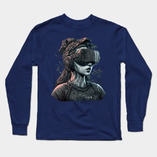 Cyberpunk VR Girl Long Sleeve T-Shirt